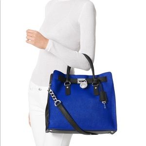 MICHAEL KORS Black-Sapphire Selma Bag